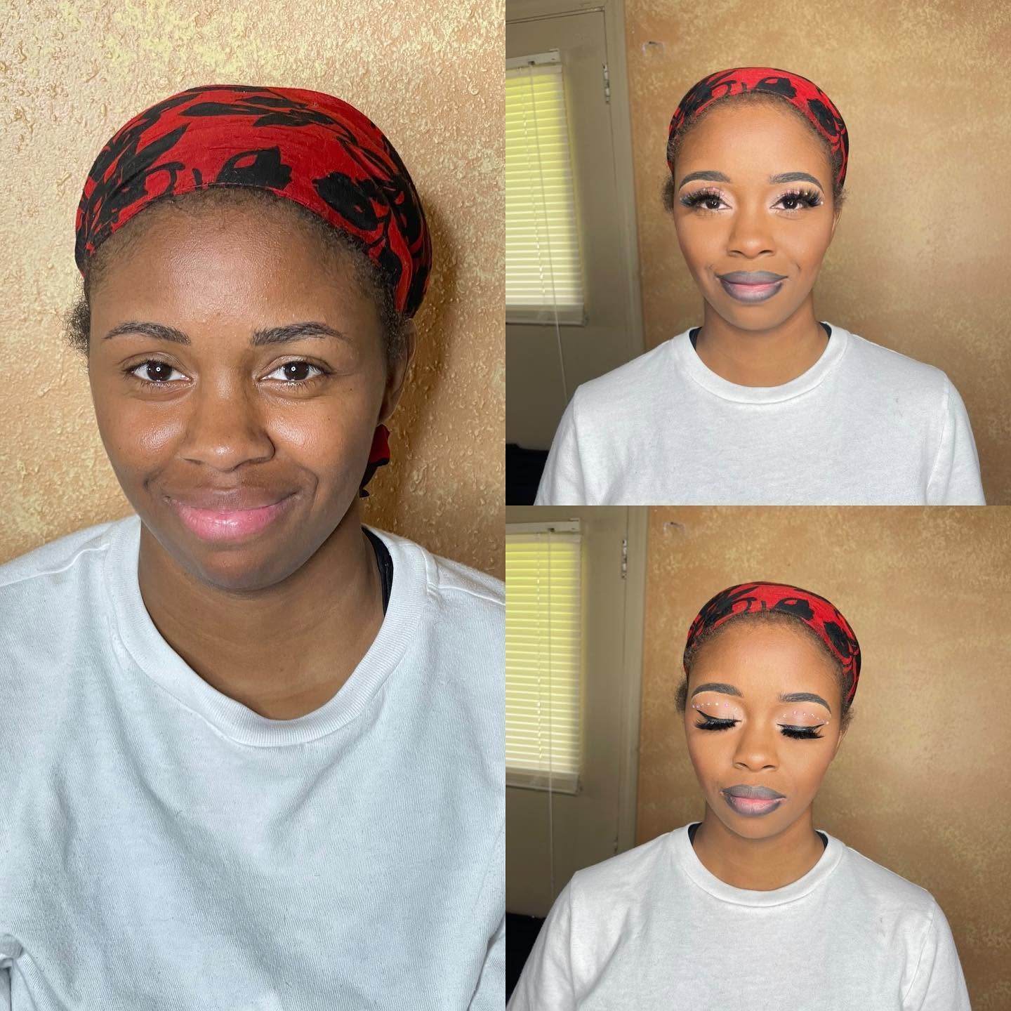 Before and after glam transformation 3